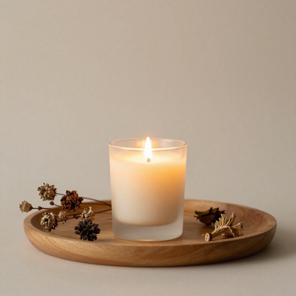 Handcrafted scented candle