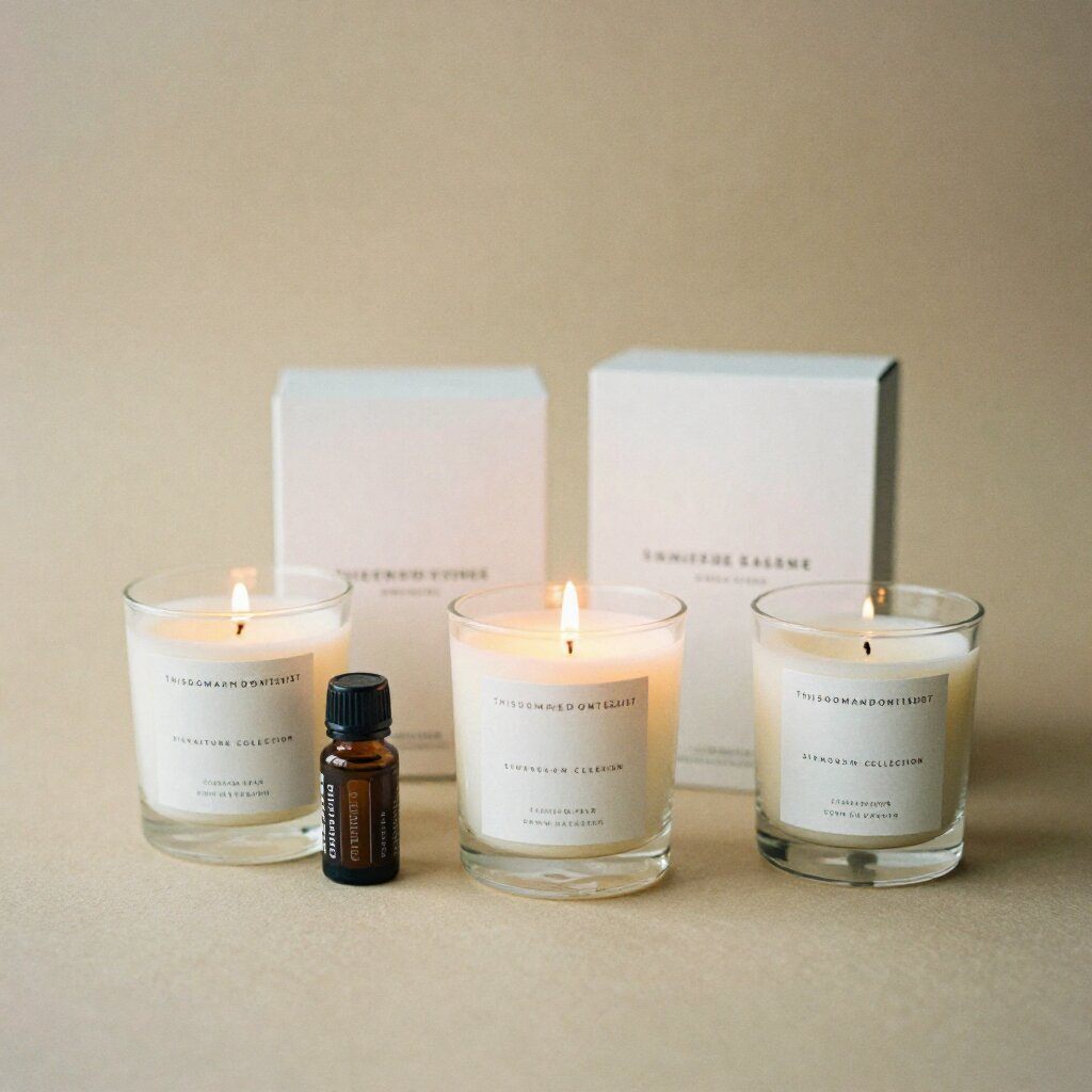 Vanilla and Sandalwood scented candle